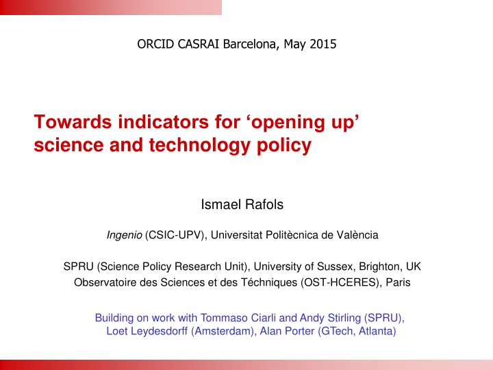 orcid casrai barcelona may 2015