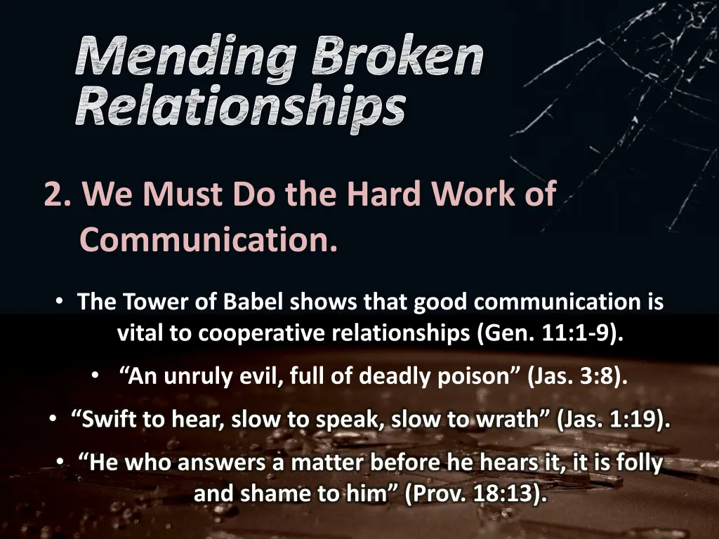 mending broken relationships 1