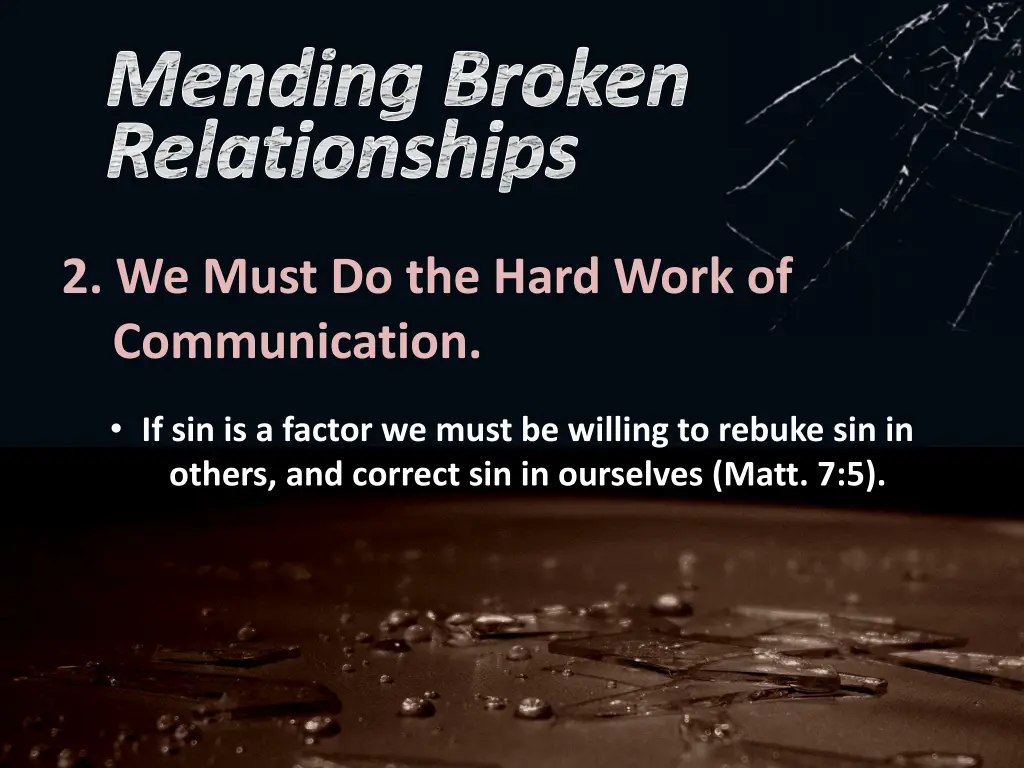 mending broken relationships 2