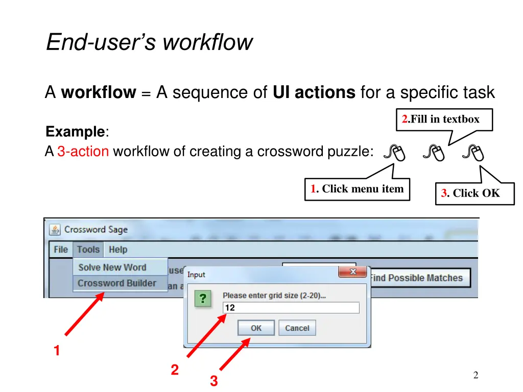 end user s workflow