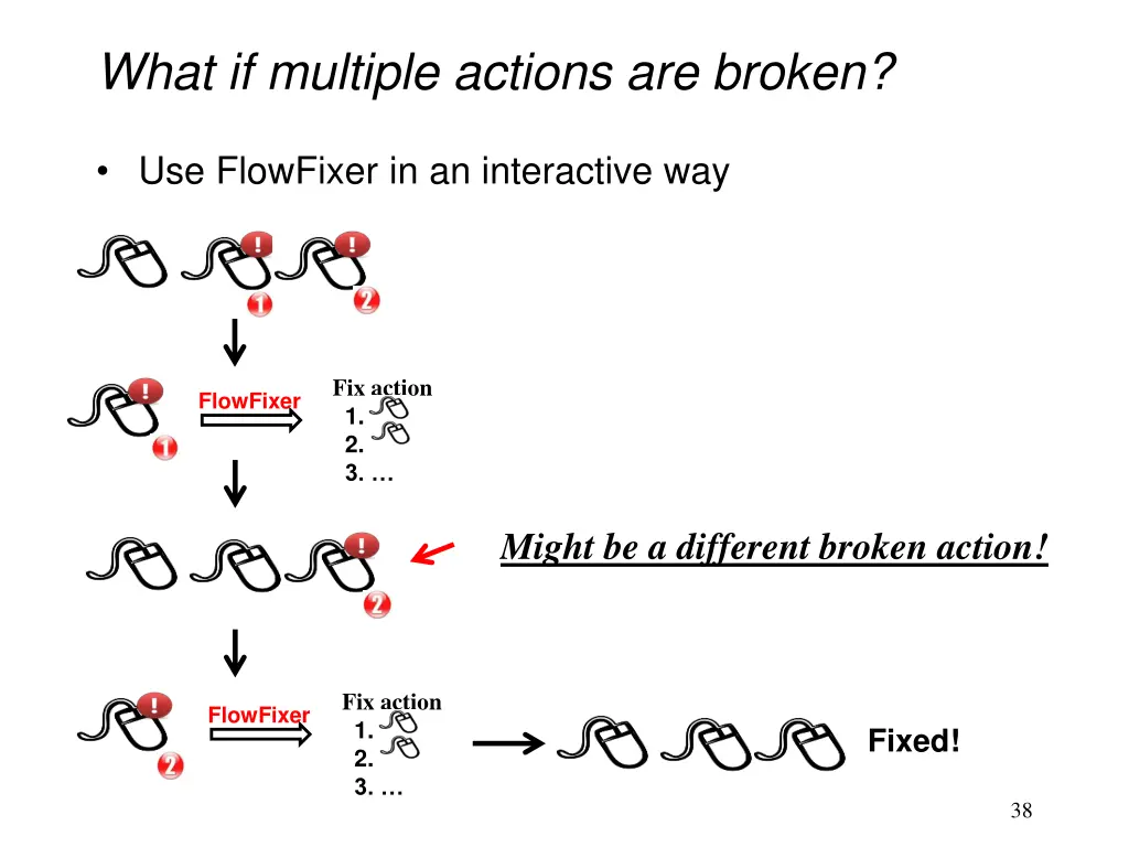 what if multiple actions are broken