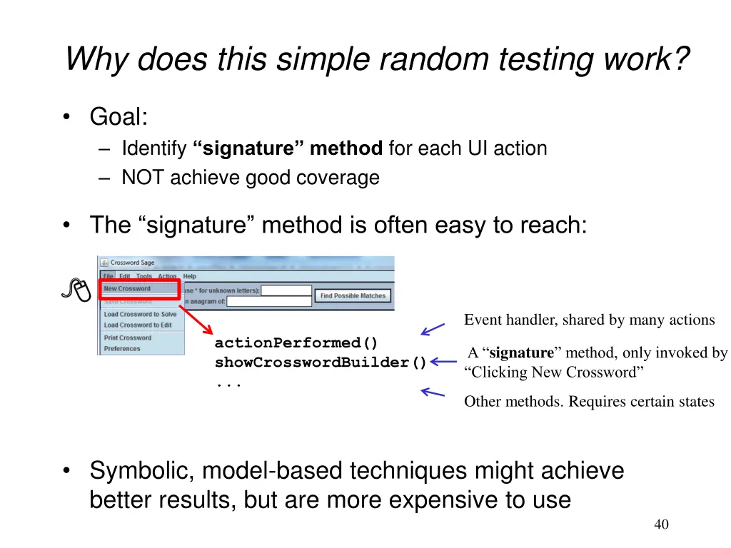 why does this simple random testing work