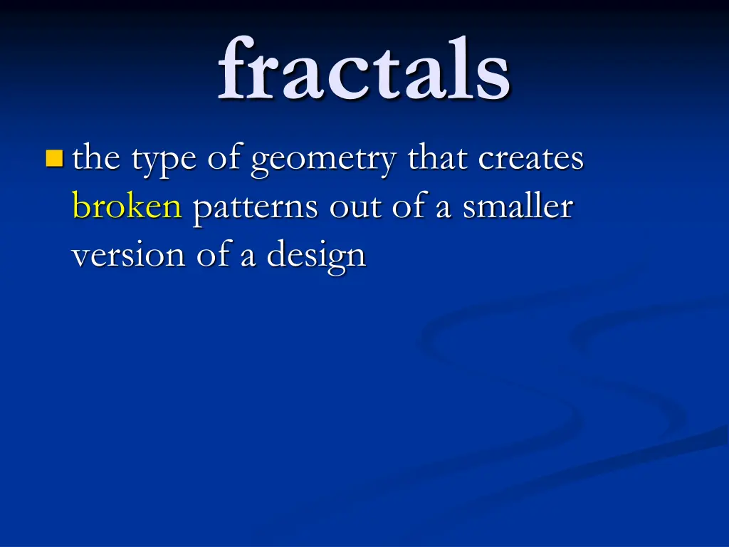 fractals