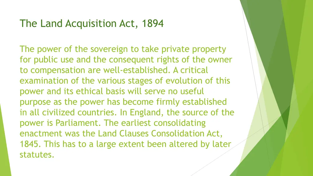 the land acquisition act 1894