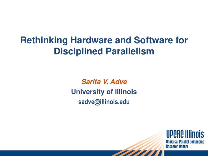 rethinking hardware and software for disciplined