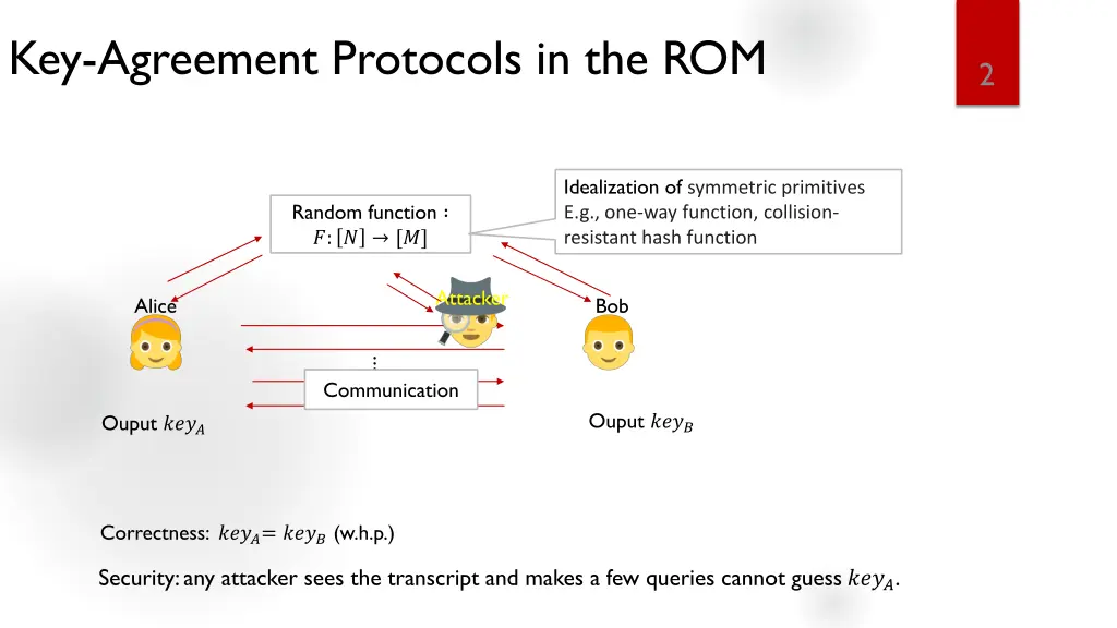 key agreement protocols in the rom