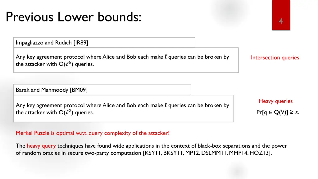 previous lower bounds