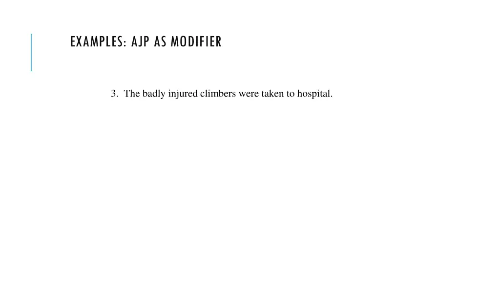 examples ajp as modifier