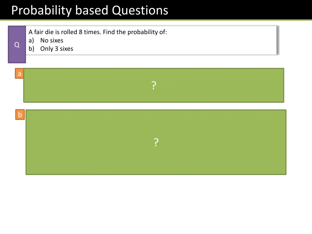 probability based questions