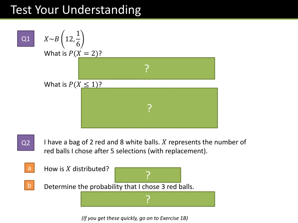 test your understanding