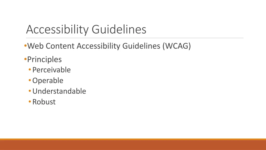 accessibility guidelines web content