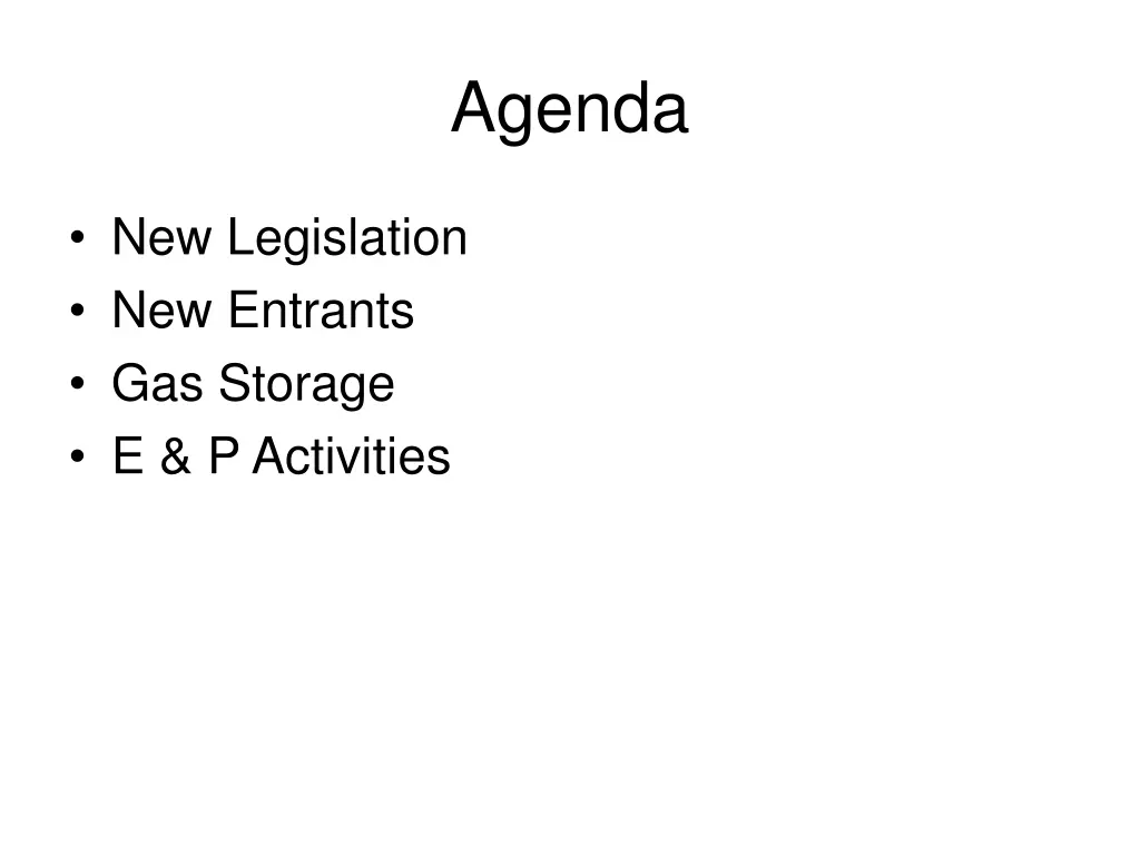 agenda