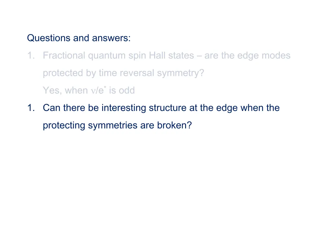 questions and answers 1 fractional quantum spin