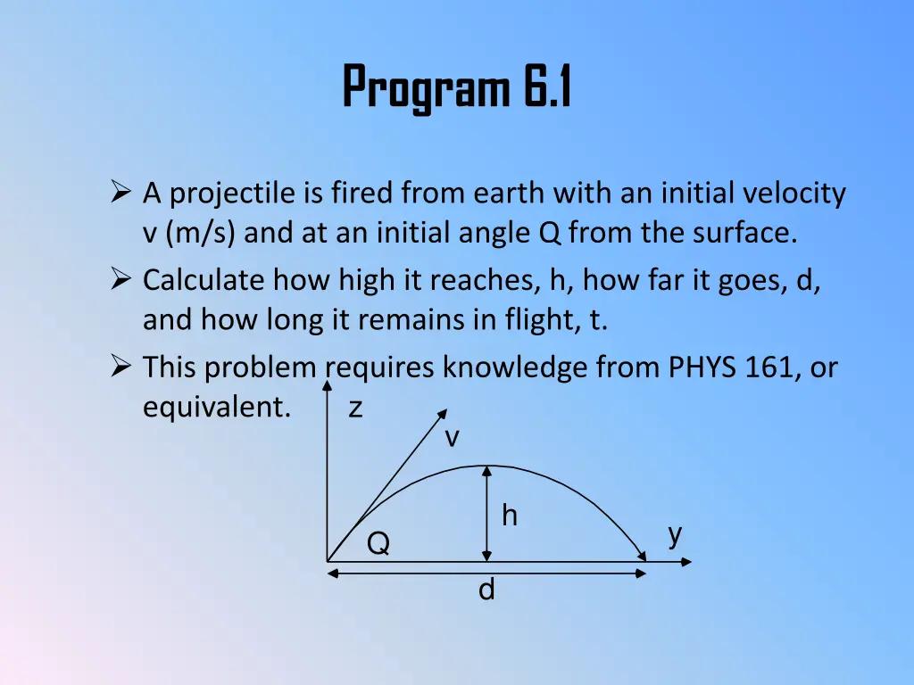 program 6 1