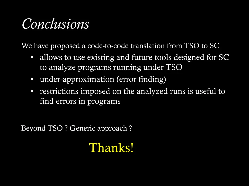 conclusions 1