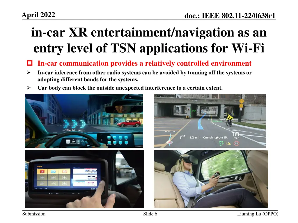 april 2022 in car xr entertainment navigation