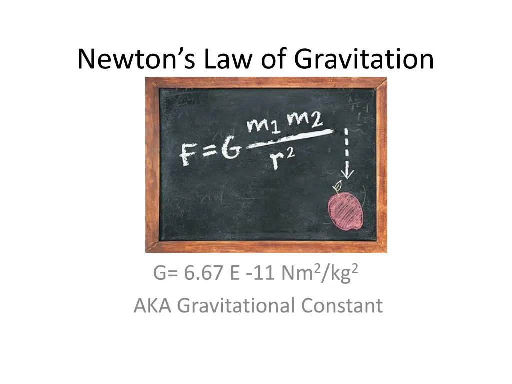 newton s law of gravitation