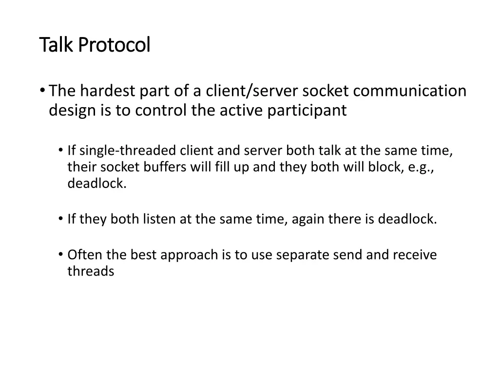 talk protocol talk protocol