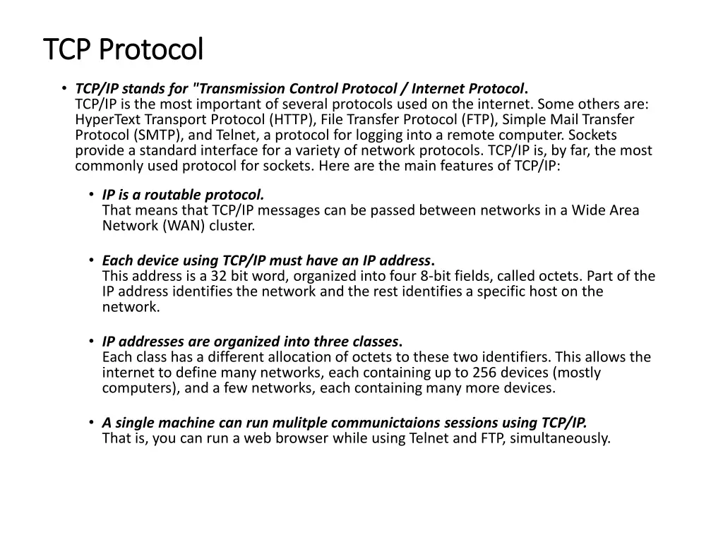 tcp protocol tcp protocol