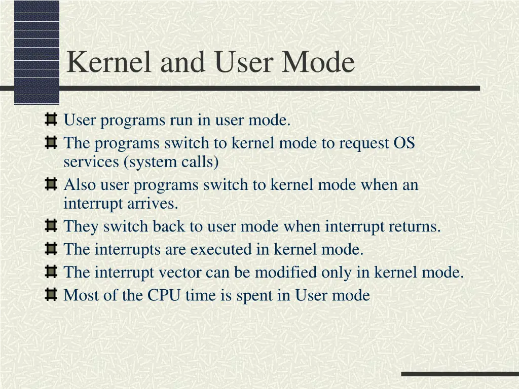 kernel and user mode 3