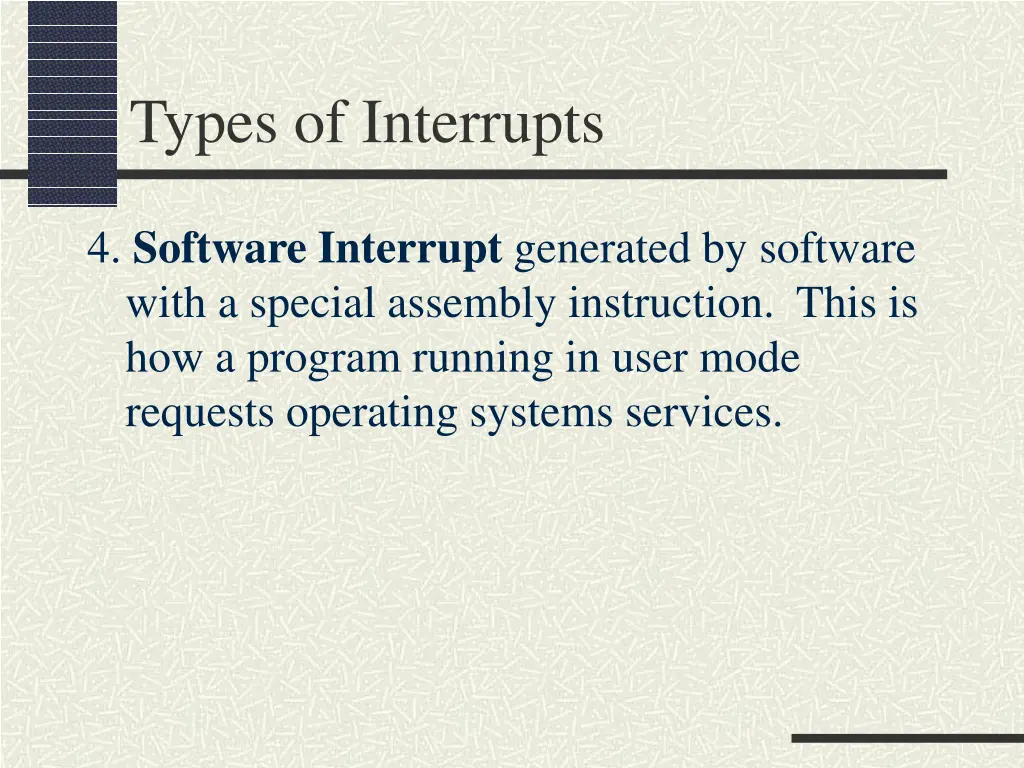 types of interrupts 2