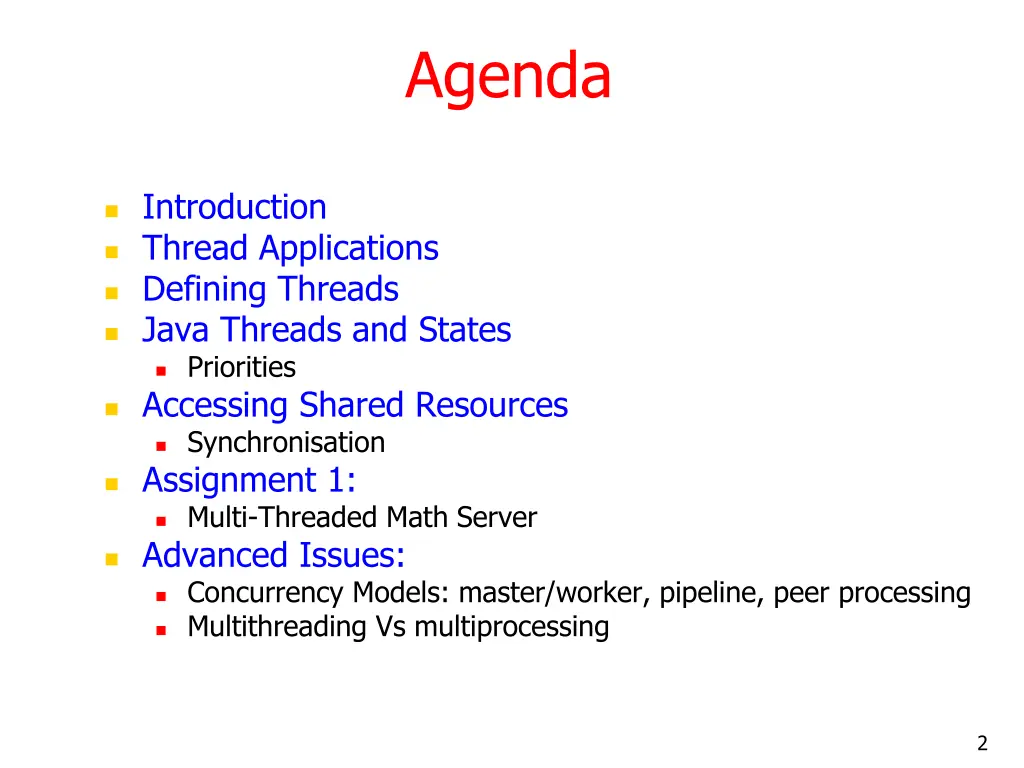 agenda