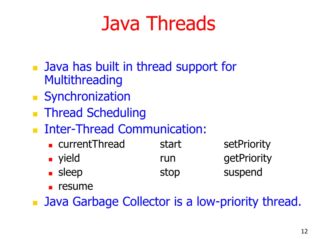 java threads