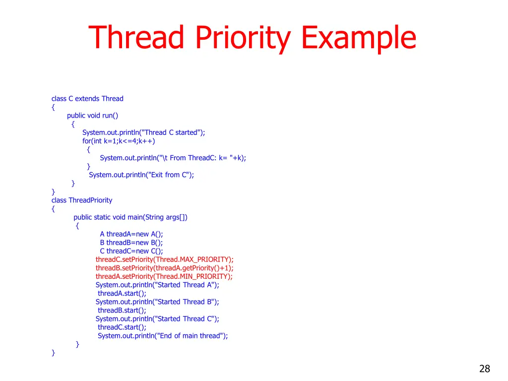 thread priority example 1