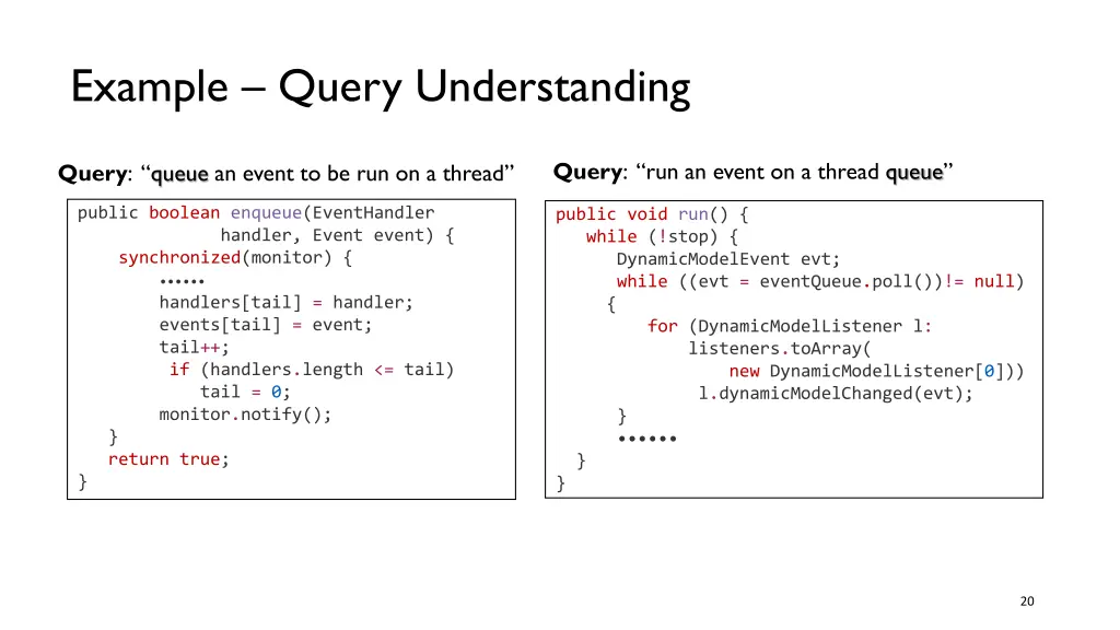 example query understanding