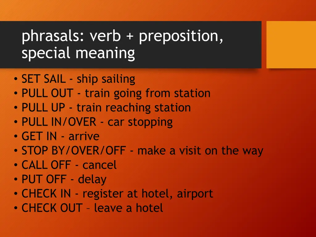 phrasals verb preposition special meaning 1