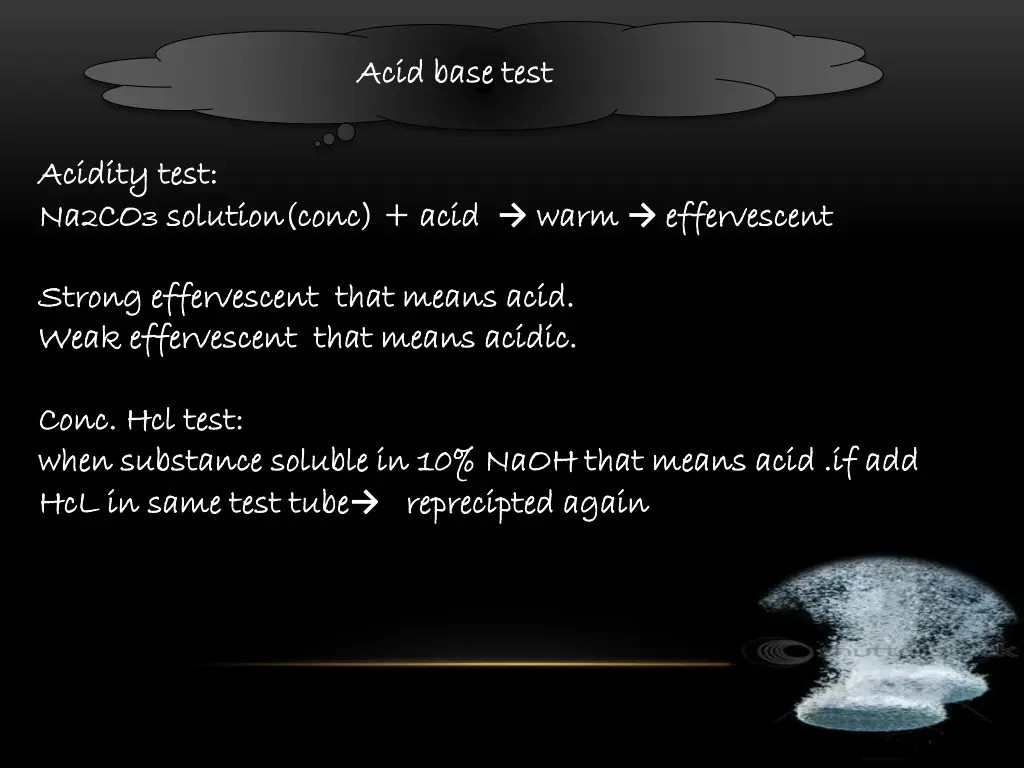 acid base test acid base test