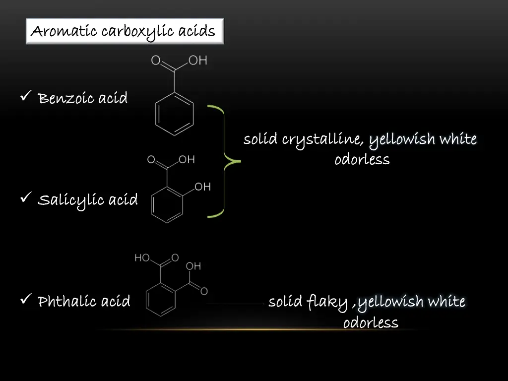 aromatic carboxylic acids aromatic carboxylic