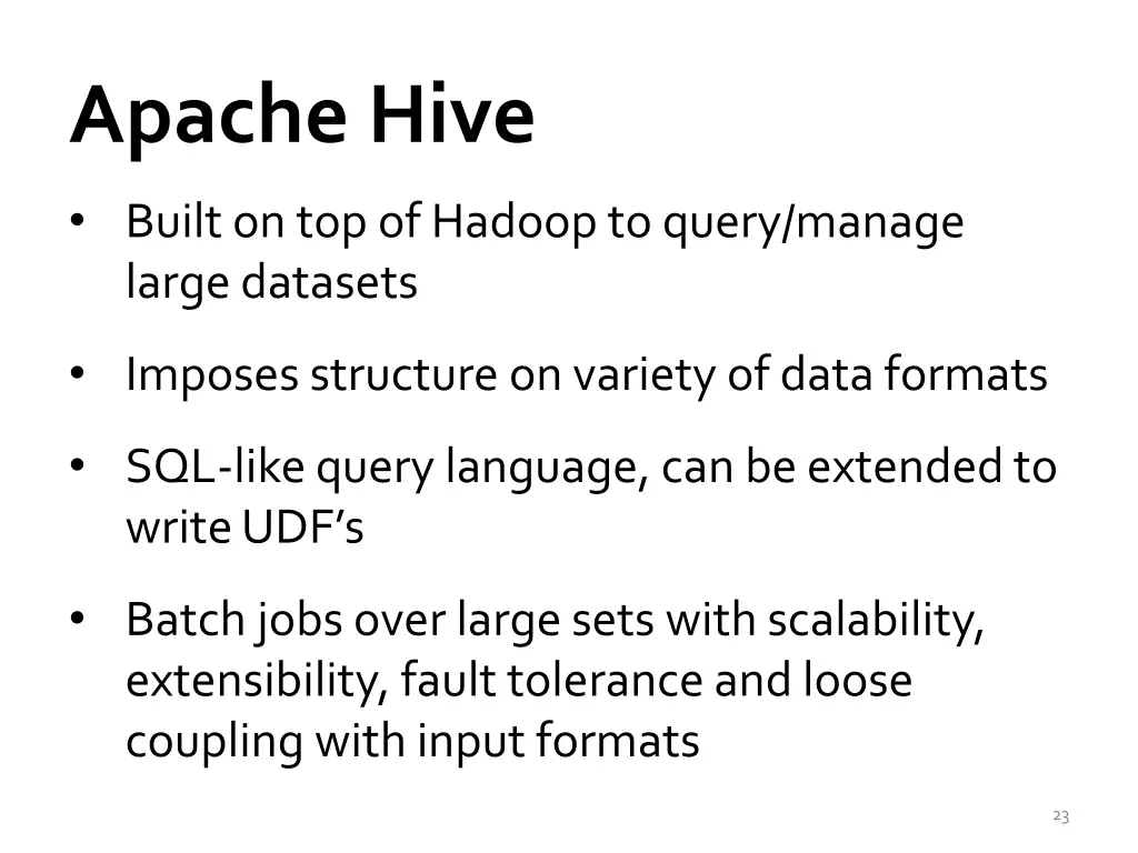 apache hive