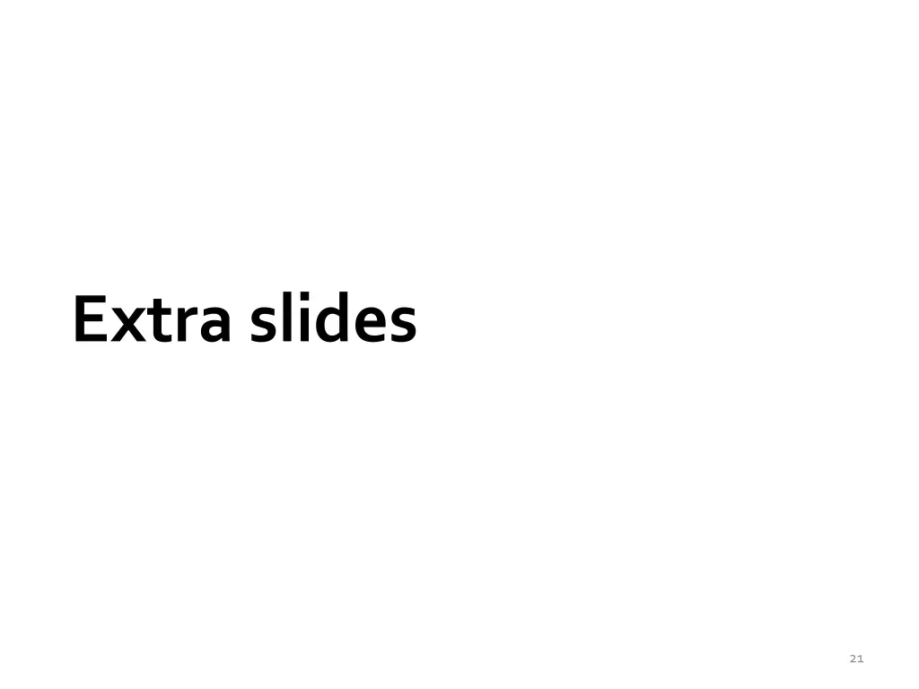 extra slides