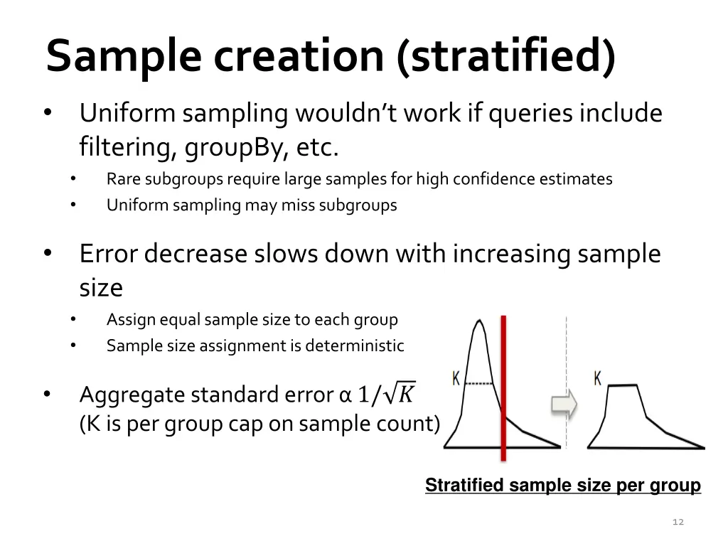 sample creation stratified uniform sampling