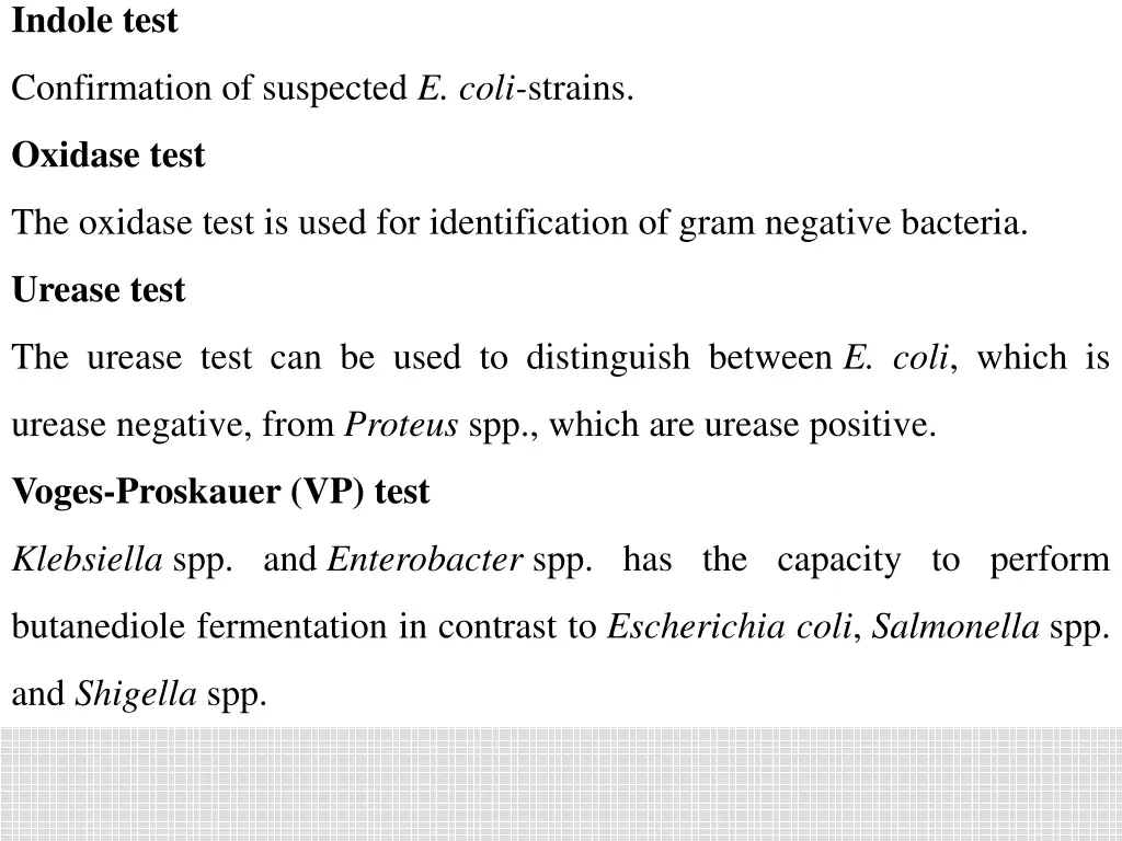 indole test