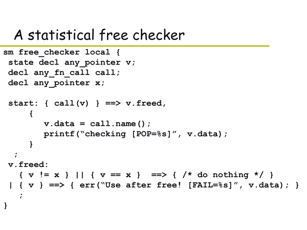 a statistical free checker sm free checker local