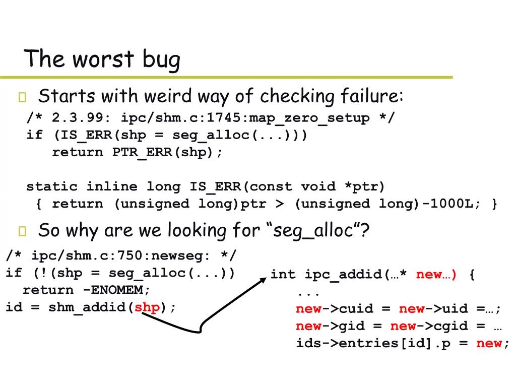 the worst bug starts with weird way of checking