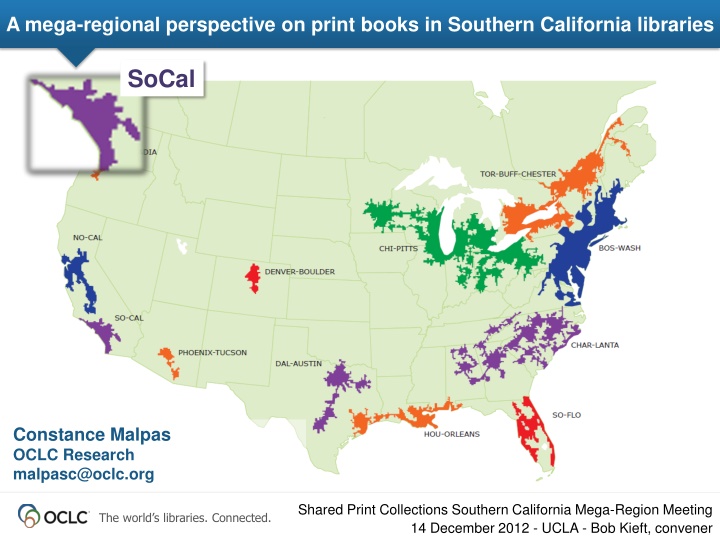 a mega regional perspective on print books