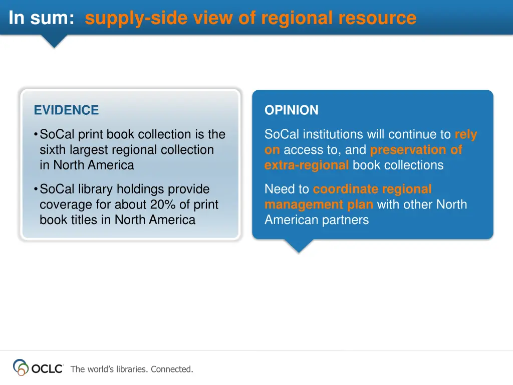 in sum supply side view of regional resource