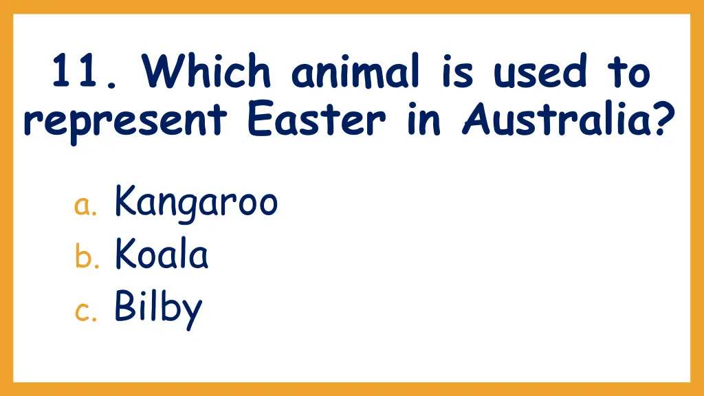 11 which animal is used to represent easter