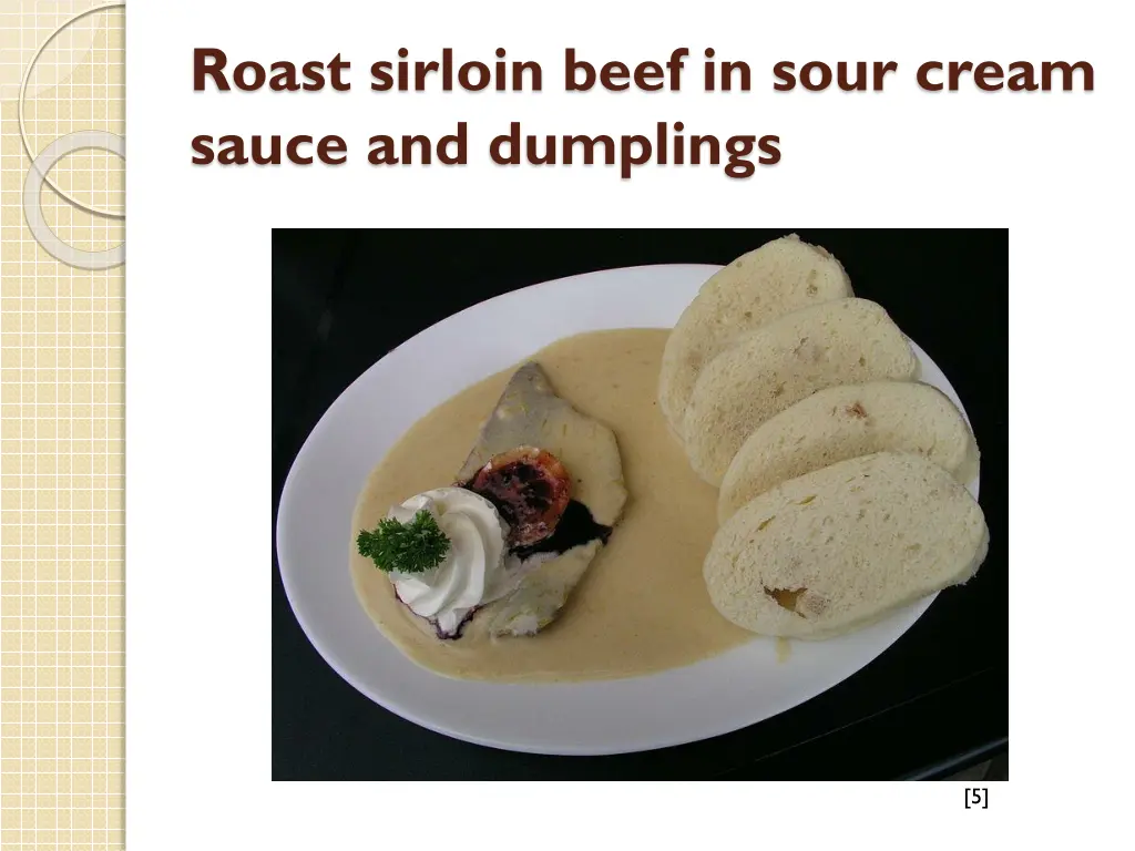 roast sirloin beef in sour cream sauce