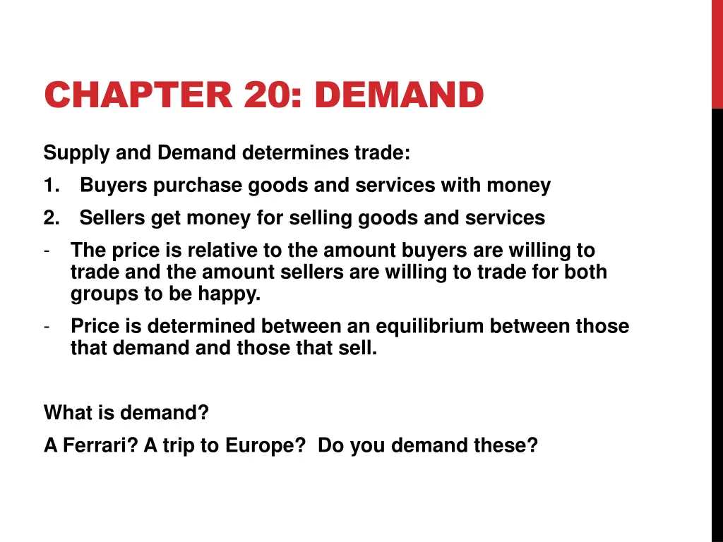 chapter 20 demand