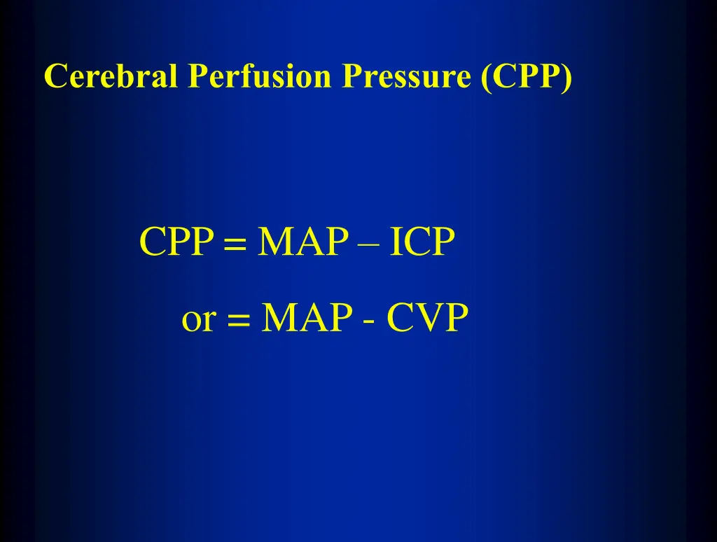 cerebral perfusion pressure cpp