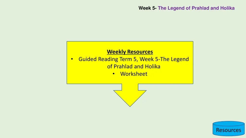 week 5 the legend of prahlad and holika