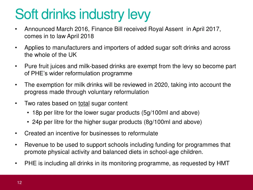 soft drinks industry levy