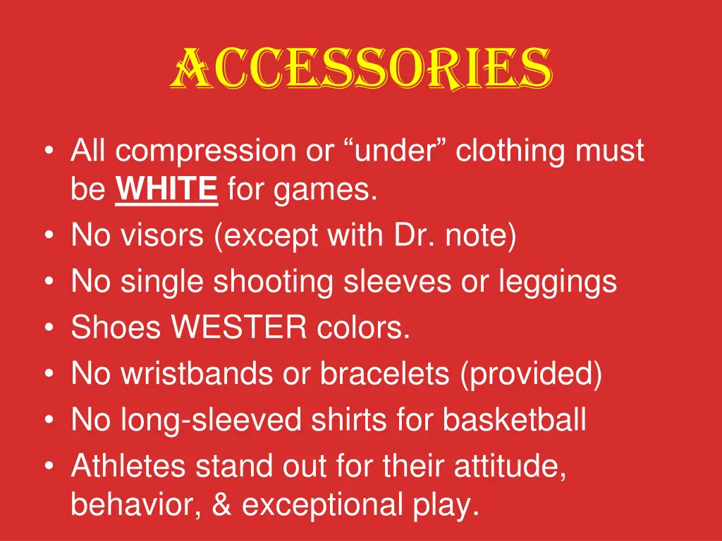 accessories