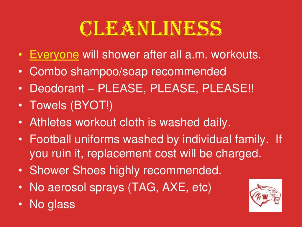 cleanliness