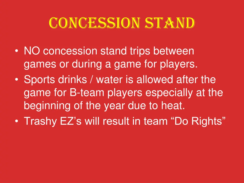 concession stand