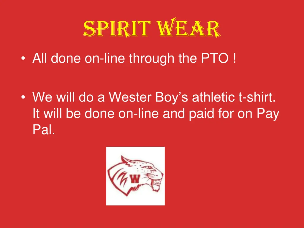 spirit wear